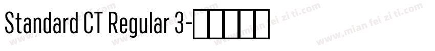 Standard CT Regular 3字体转换
